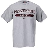 Nike Mississippi State Bulldogs Ash Hockey T-shirt