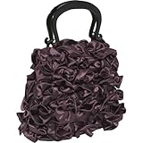 Mad Style Taffeta Rose Small Clutch (Plum)