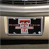 Texas Tech Red Raiders Black Metal License Plate