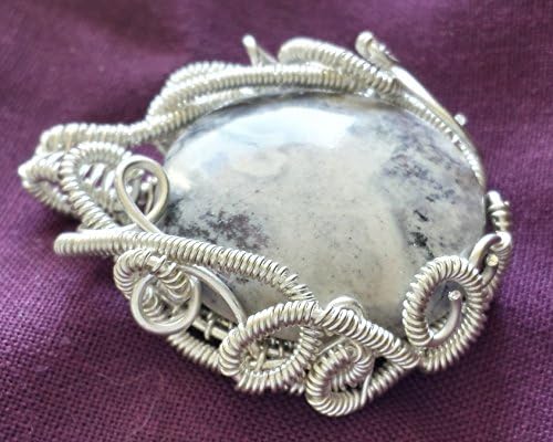 China Doll Porcelain Jasper Pendant OOAK