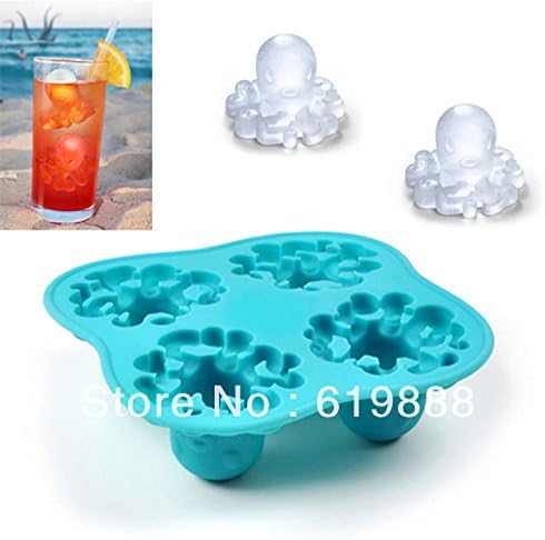 Octopus Shape Ice Tray Creative Marine Animals Ice Cube Silicone Mold Ice Cream Tools Cake Stencil Oven Accessories