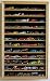 Hot Wheels Matchbox 1/64 scale Diecast Display Case Cabinet Kid-Safe Door, OAK Finish.