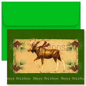 Holiday Moose Boxed Holiday Cards