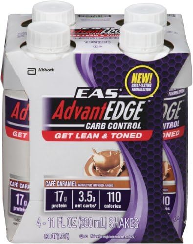 Eas AdvantEDGE Carb Control Cafe Caramel Carton Ready To Drink, 4 - 11-Fluid Ounce,Containers by EAS AdvantEdge