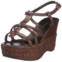 Jouer le Style Damen Plateau Sandale, JC072, marrone