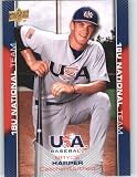2009-10 Upper Deck USA Baseball Card # USA-30 Bryce Harper Rookie / Prospect Team USA - 18U Team ) MLB Trading Card in Protective Screwdown!