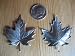 Maple Leaf Coated Matte Silver Victorian Oxidized and Antique