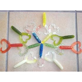 SQUIRMIES Soft Plastic Fork Tail Grubs 100mm Pack B