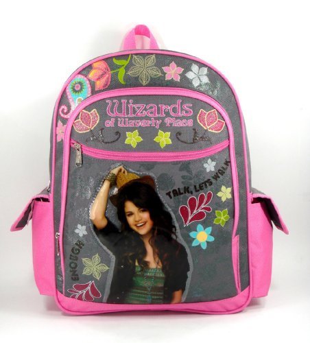 Disney Wizards of Waverly Place Selena Gomez Enough Talk, Let’s Walk Pink Large Backpack