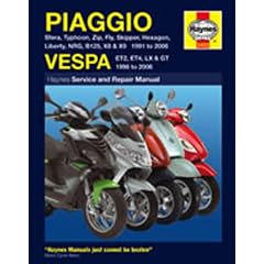 Piaggio (Vespa) Scooters Service and Repair Manual: 1991 to 2004