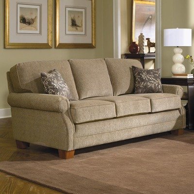 3 Seat Fabric Sofa in Pick Taupe
