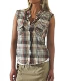 KAVU Womens Giddy Up Cap Sleeve Tee