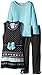 Little Lass Girls' 3 Piece Sweater Jumper Set Jacquard Sequin