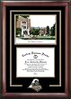 Purdue University Graduate Framed Lithograph w/Diploma Opening in Cherry Wood Frame