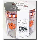 Clemson University Set of 4 Acrylic Tumblers