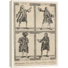 GARRICK/FOUR SHAK ROLES - 16 Inch Canvas Print (40 cm) by Mary Evans