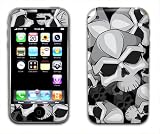 Skulls Design Decal Protective Skin Sticker for Apple iPhone