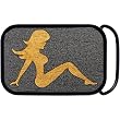 Real Wood Gold Mud Flap Girl Belt Buckle