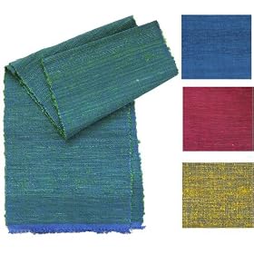 Buy Banana Silk Table Runner, Blue by Taraluna - Fair Trade Organic & Green Gifts