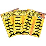Blue Ridge Novelty Fake Mustache Novelty and Toy, Pack of 36 Mustaches