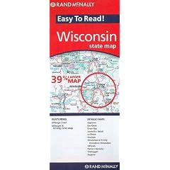 Rand McNally Easy to Read! Wisconsin State Map