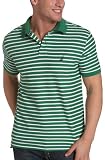 Nautica Mens Stripe Pique Polo