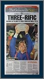 Florida Gators - Three-Rific - NCAA Champs 2008 - Wood Mounted Newspaper Print