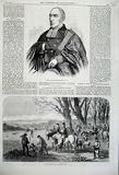 1860 REV GEORGE CROLY HARE COURSING METING HAMPTON PARK