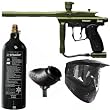 09 Spyder Sonix Paintball Gun Marker Set - Olive