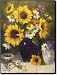Brush with Color by Bette Jaedicke - Flowers Floral Tumbled Marble Tile Mural 16