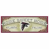 NFL Atlanta Falcons 6-by-17 Wood "Home Sweet Home" Cross Stitch Sign
