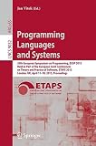Programming languages and systems : 24th european symposium on programming, ESOP 2015, held as part of the European joint conferences on theory and practice of software, ETAPs 2015, London, UK, April 
