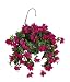 Artificial Violet/Fuchsia Bougainvillea Hanging Basket