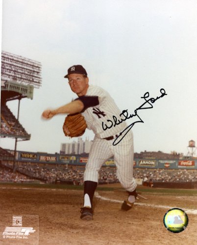 Whitey Ford New York Yankees Autographed Action 8x10 Photograph