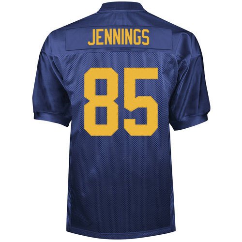 Green Bay Packers Jerseys 85# Jennings NFL Authentic Team Color Blue Jersey Size 48-56 (L/50)