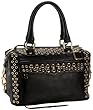 Rebecca Minkoff Eyelet Mab Mini Satchel,Ebony,one size Rebecca Minkoff Eyelet Mab Mini Satchel,Ebony,one size