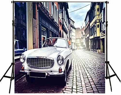 Linda 10x10 Backdrops for Photography Thick Cartoon Polyester Long Road Scenic Background Retro Car Wedding Photo Backgrounds No Crease