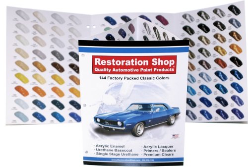 144 Restoration Shop COLOR CHART-AUTO/CAR PAINT CHIPS
