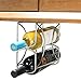 DecoBros Under Cabinet Double Wine Rack Holder, Chrome