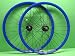 BLUE TRACK FIXED GEAR WHEELSET SINGLE SPEED WHEELS