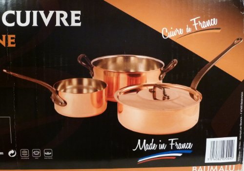 Baumalu Gamme Cuivre Copper Line 4 Piece French Copper Cookware Set product image