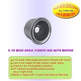 0.42X FISHEYE LENS FOR PANASONIC PV-GS39 PV-GS36 GS29