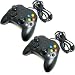 Two Black Xbox Controllers