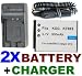 NEEWER® 2 KLIC-7003 Battery Packs + Travel Charger Set (AC Wall + Car Adapter) for Kodak EasyShare M380 / V1003 / V803 / Z950 / M381