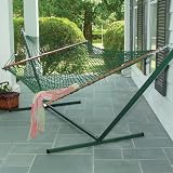 Castaway Deluxe Rope Hammock, Green
