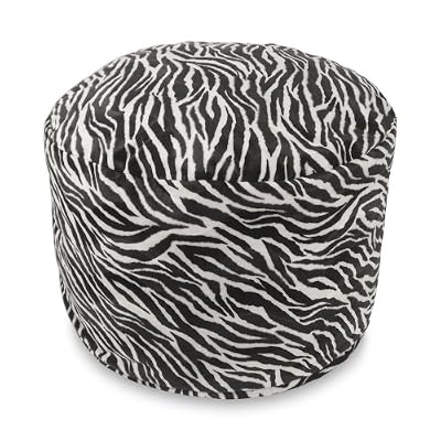 Premium Poco Bean Bag Beanbag Chair for Kids - Zebra Faux Fur