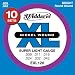 D'Addario EXL120-10P Nickel Wound Electric Guitar Strings, Super Light, 9-42, 10 Sets