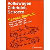 1985-1993 1992 VW CABRIOLET SCIROCCO Service Manual by Volkswagen