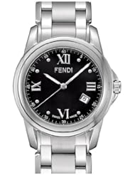 Fendi Loop Large Round Black Dial and Bracelet Quartz Watch - F235110