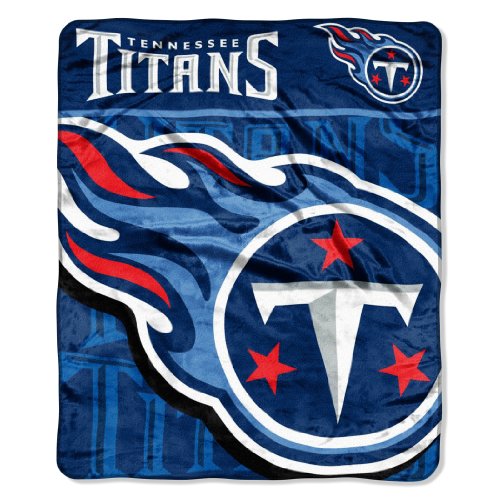 NFL Tennessee Titans 50-Inch-by-60-Inch Micro-Raschel Plush Throw 